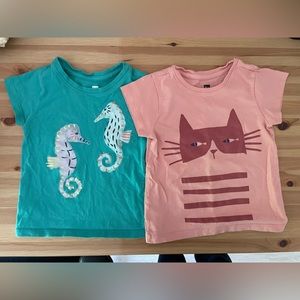 Tea collection 2 tshirt bundle size 3T
